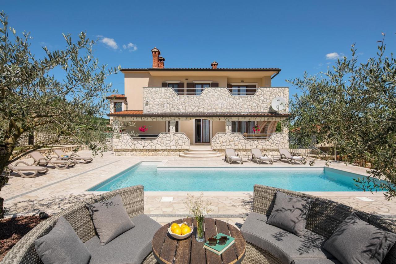Villa Vesna With Sauna, Hot Tub Potpićan Zewnętrze zdjęcie